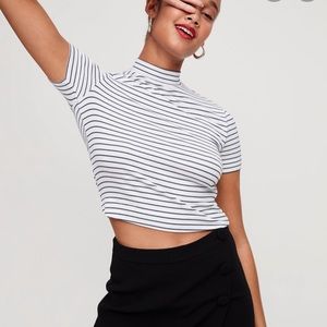 Babaton Gonzalo Mock Neck T-shirt